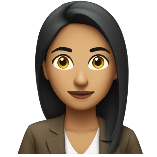 Hispanic lady using laptop emoji