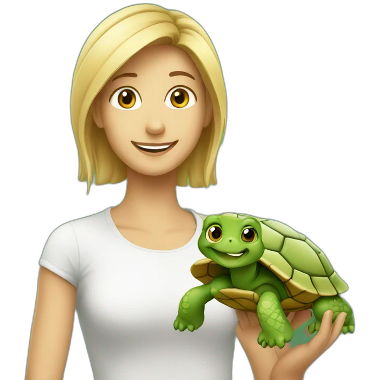 Chat sur tortue emoji