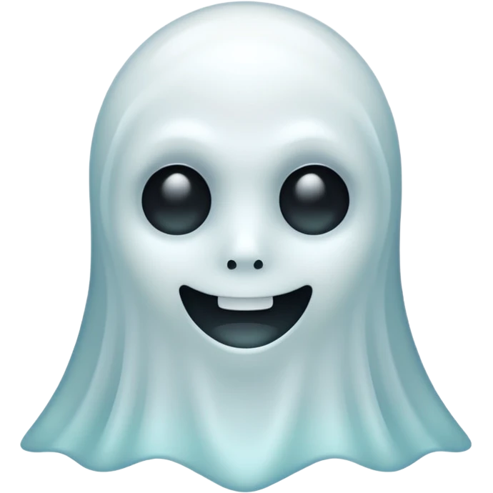 Ghost with cool face emoji