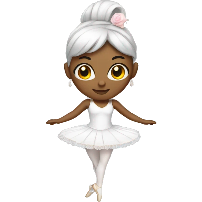 Ballerina white costume emoji