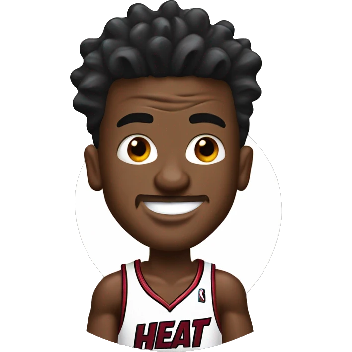 jimmy butler with the miami heat basketball emoji