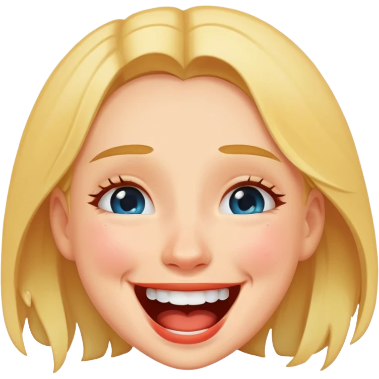 Girl laughing with tears emoji