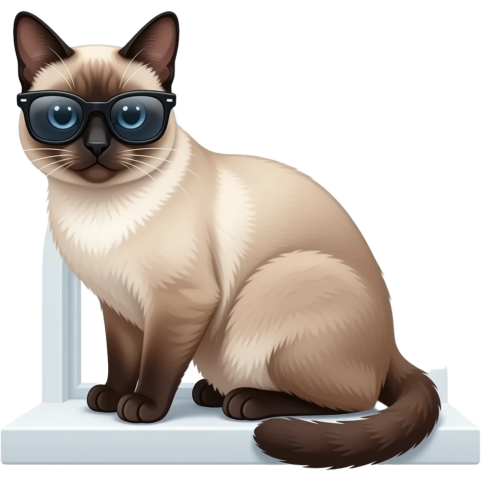 Cat wearing sunglasses emoji