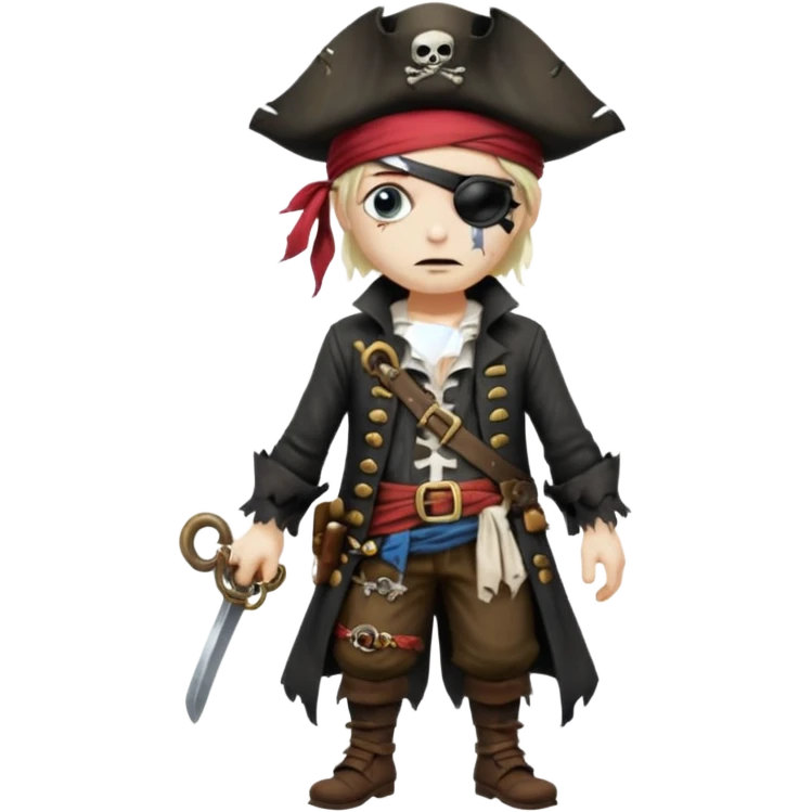 dead pirate full body emoji