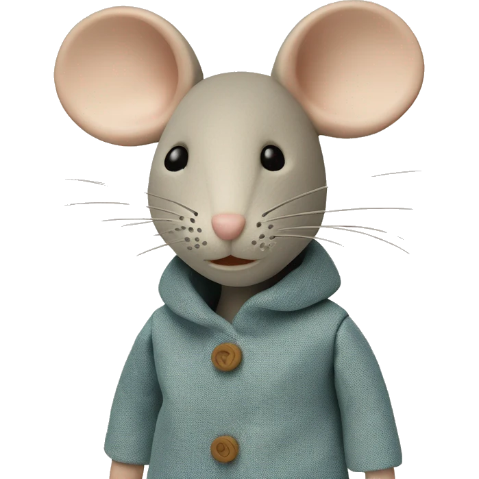 maileg fabric mouse emoji