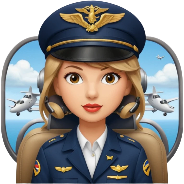 Taylor Swift pilot riding plane emoji