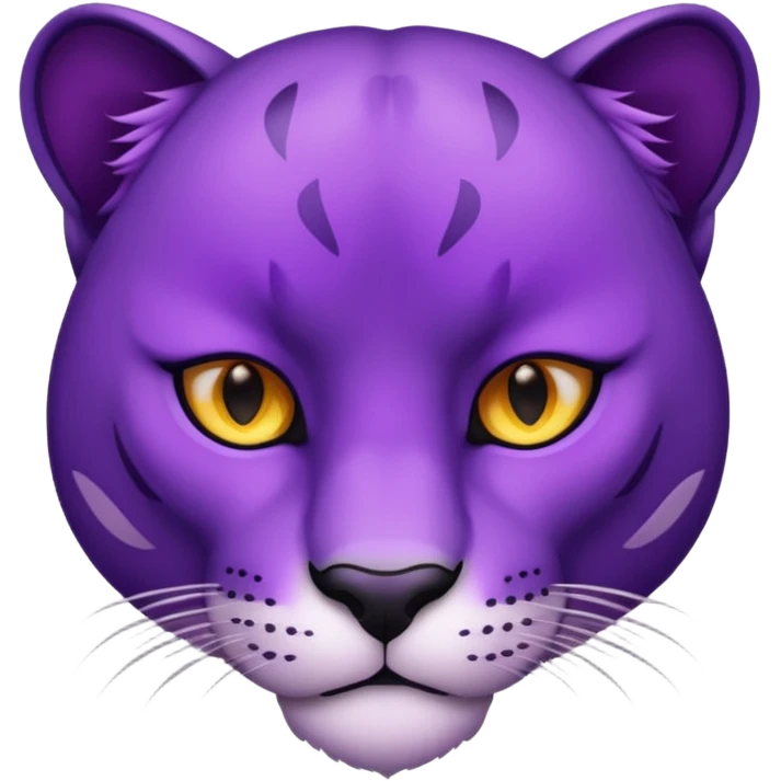 Purple Panther face emoji