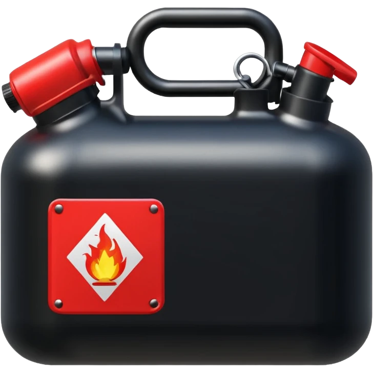 gasoline canister in black emoji