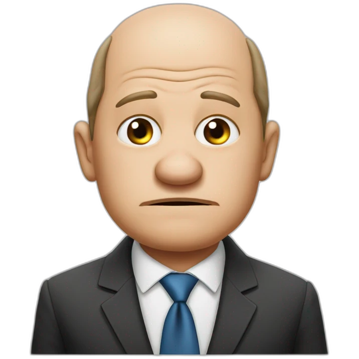 olaf scholz sad emoji
