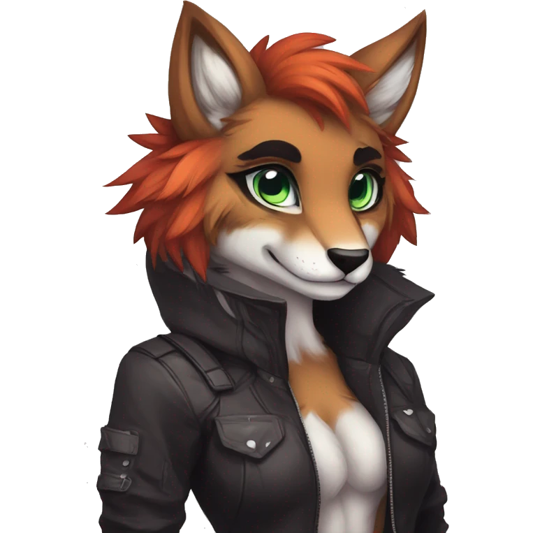 Edgy anthro furry by Falvie, LiLaiRa, AngieWolf emoji