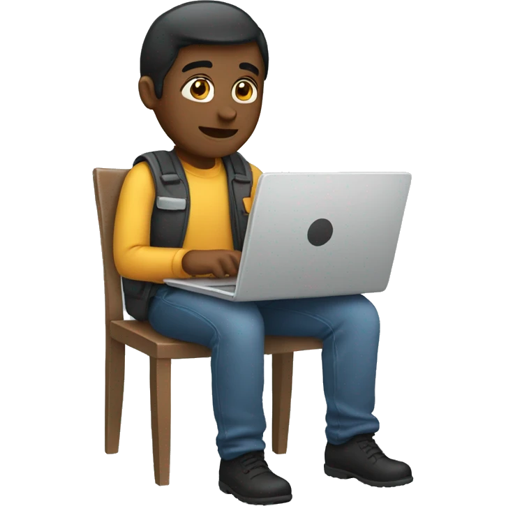 Working on the laptop emoji