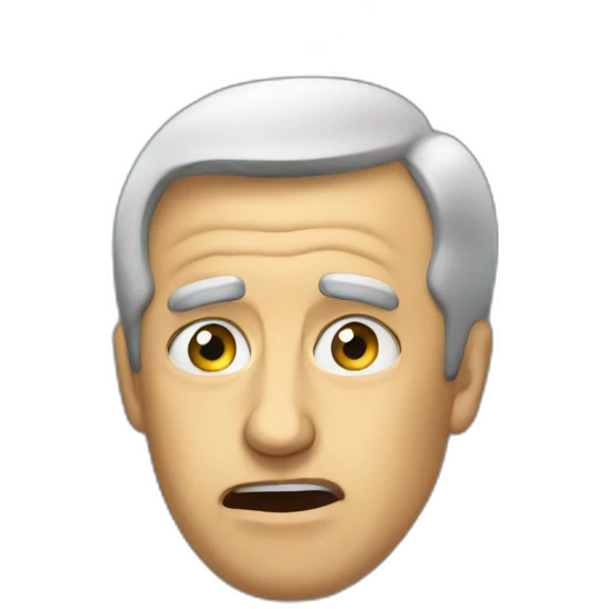 shocked face ukraine president emoji