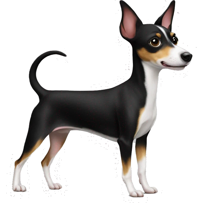 Rat terrier black emoji