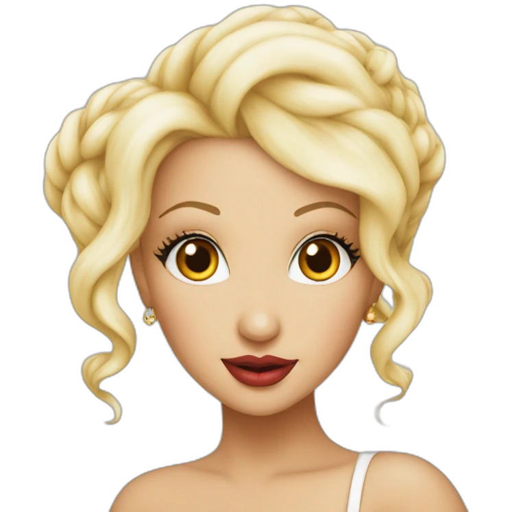 christina aguilera with a genie emoji