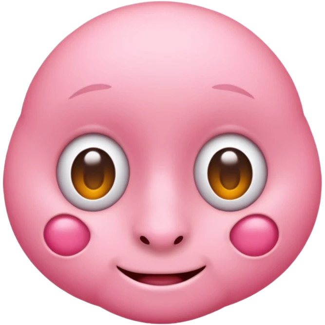 pink round nose emoji