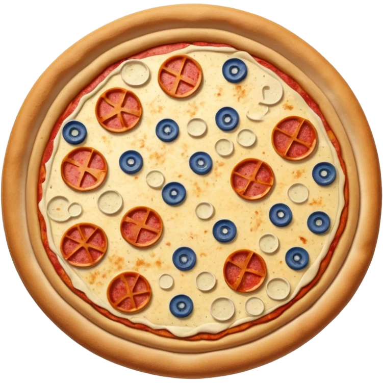 Make me a 🍕 or one with shapes of France on it emoji