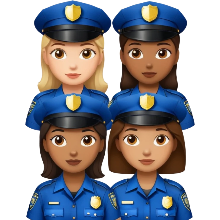 Girls police  emoji