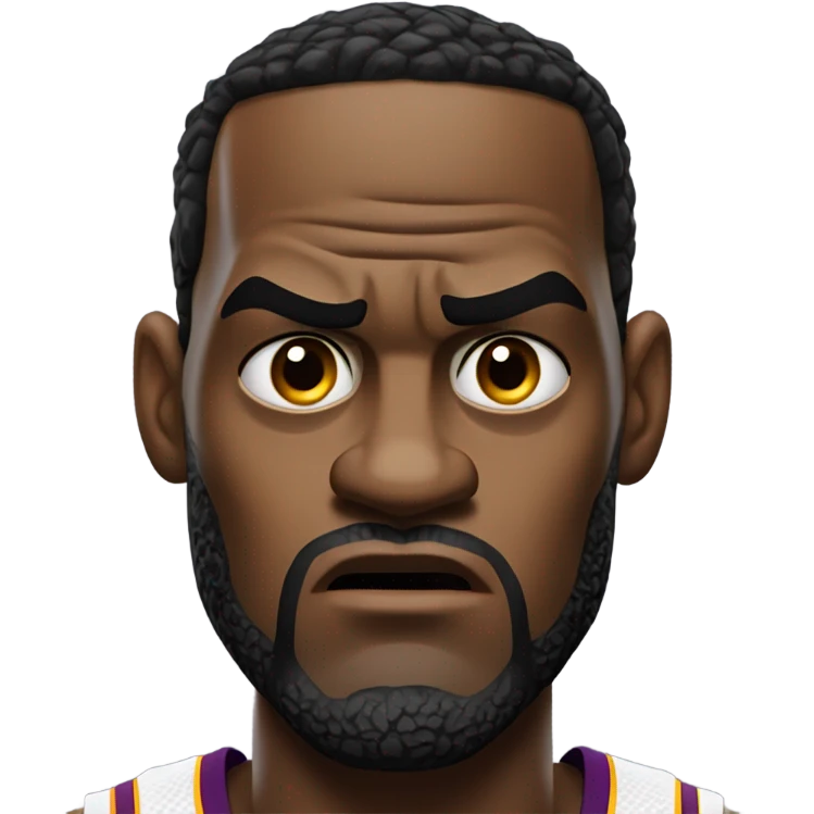 Angry lebron james emoji