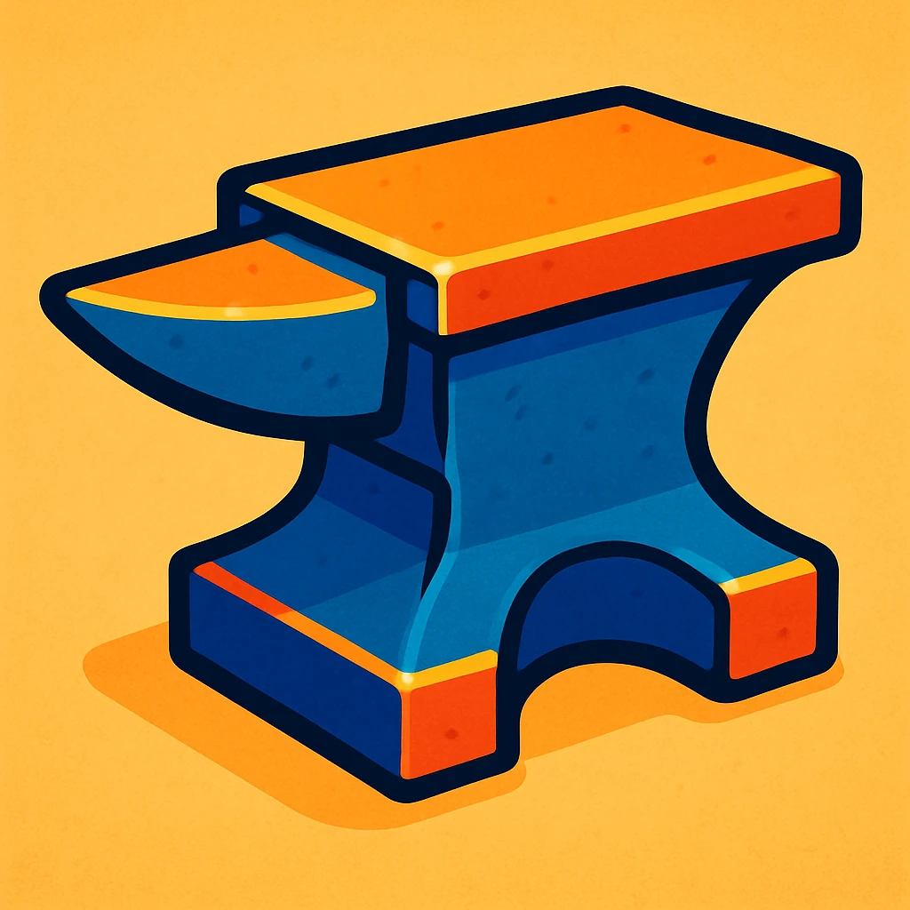 anvil cartoon style emoji
