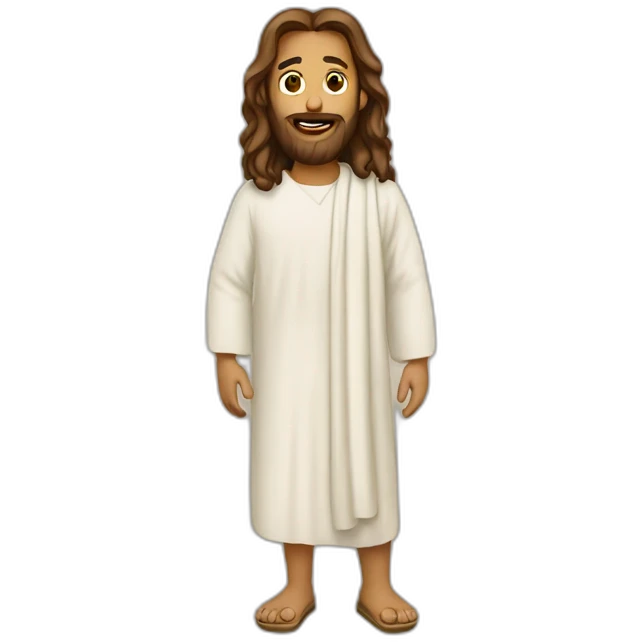 Jesus wearing crocs emoji