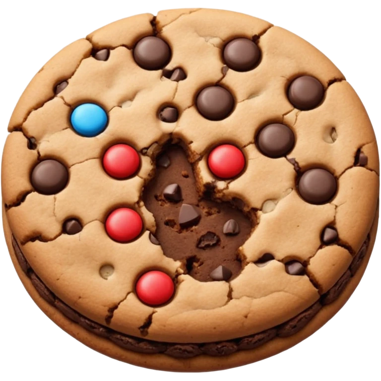 Chocolate cookie emoji