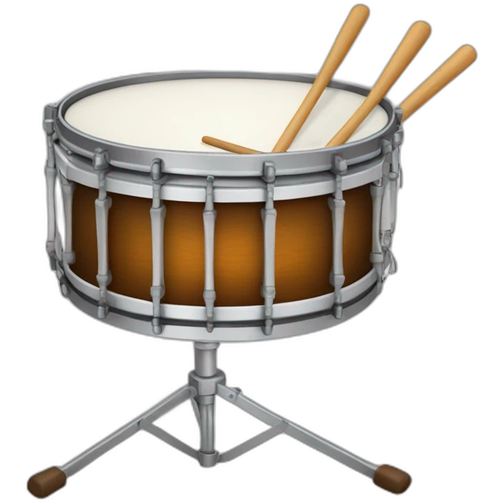 snare drum with drumsticks emoji