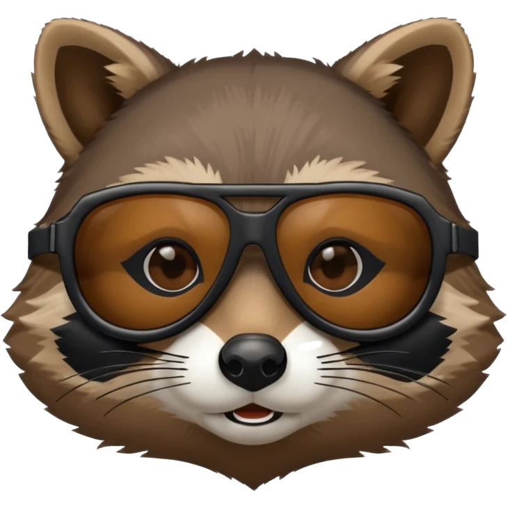 raccon with sunglasses  emoji