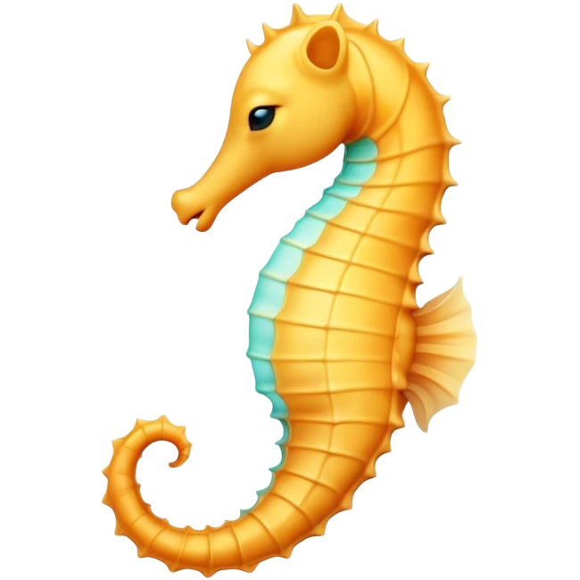 Meme-Worthy Cute Sleeping Sea Horse Portrait Emoji, Head resting peacefully with a contented smile, showcasing a slender, elegantly curved body with a softly coiled tail and eyes gently closed in serene slumber, Simplified yet adorably endearing features, highly detailed, glowing with a soft, drowsy aquatic light, high shine, relaxed and utterly lovable, stylized with an air of playful laziness, soft glowing outline, capturing the essence of a sleeping sea horse that feels destined to become the next viral icon of adorable rest! emoji
