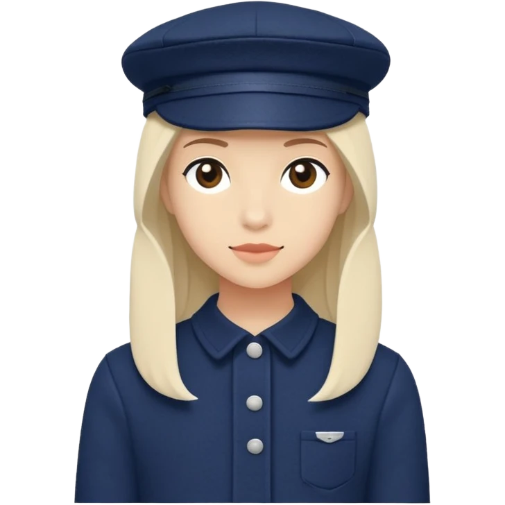 Navy blue Brixton fiddler cap hat emoji