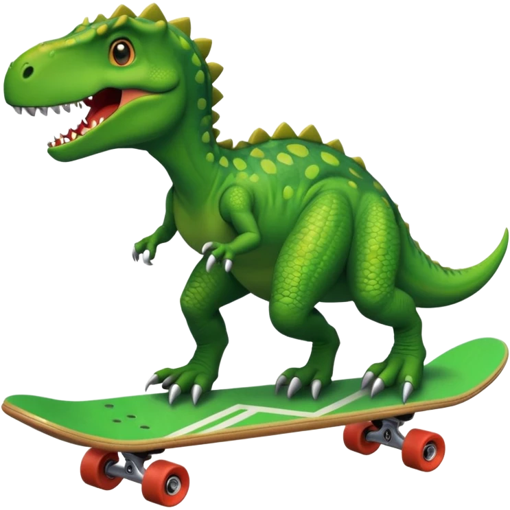 🦖Dinosaur on a skateboard emoji