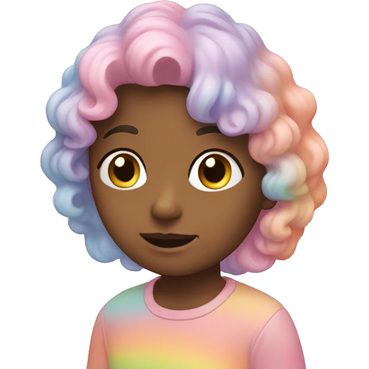 Pastel rainbow emoji