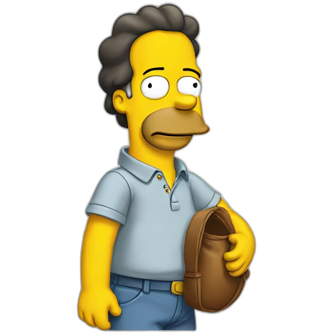 the simpsons standing emoji