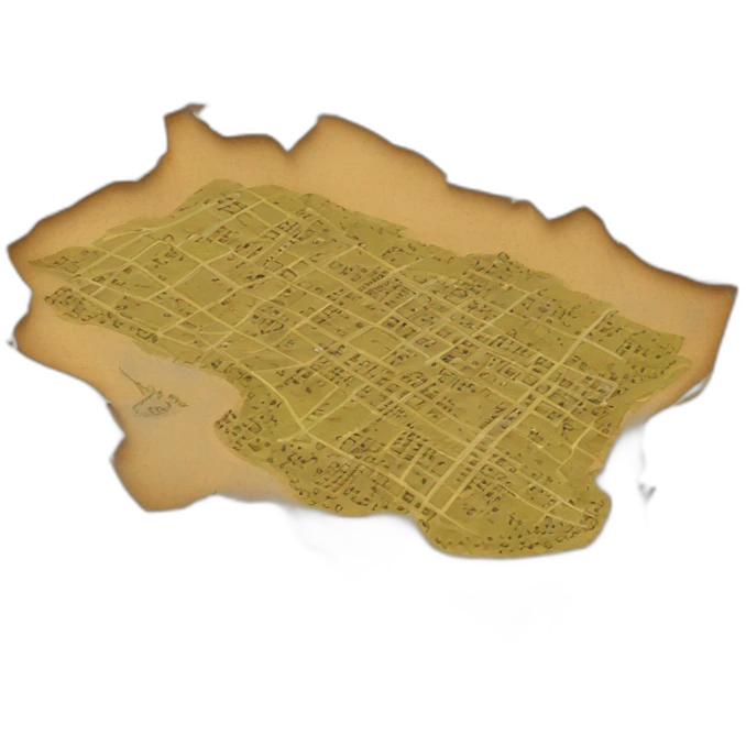 old paper map emoji
