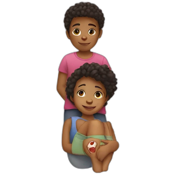 bi-trible-2 boys and a girl emoji