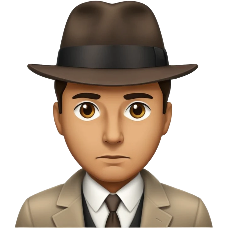 Hat mafia men emoji