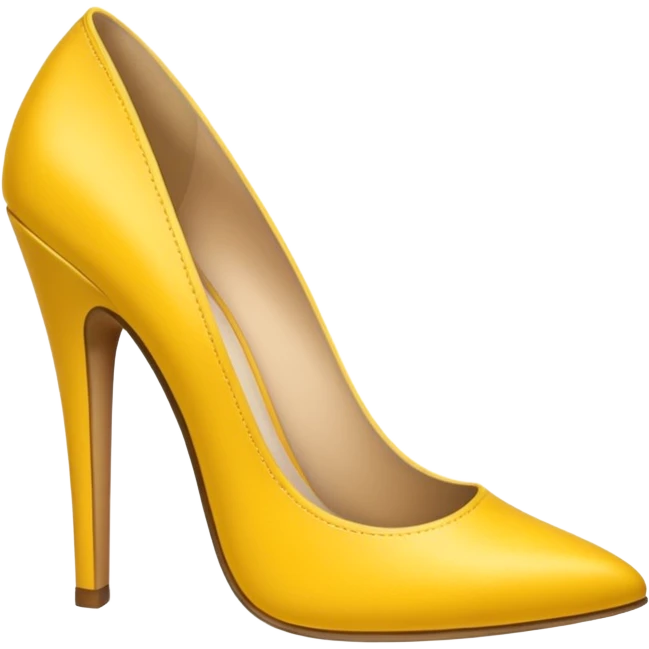 yellow woman shoe emoji