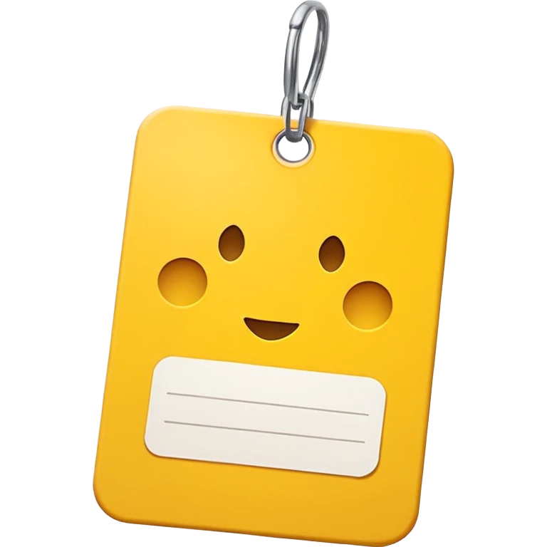  yellow white Price tag emoji