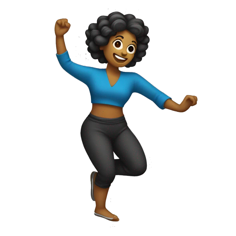 mujer bailando emoji