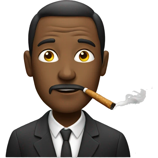 Man smoking emoji