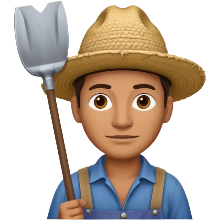 mayan farmer with spade emoji