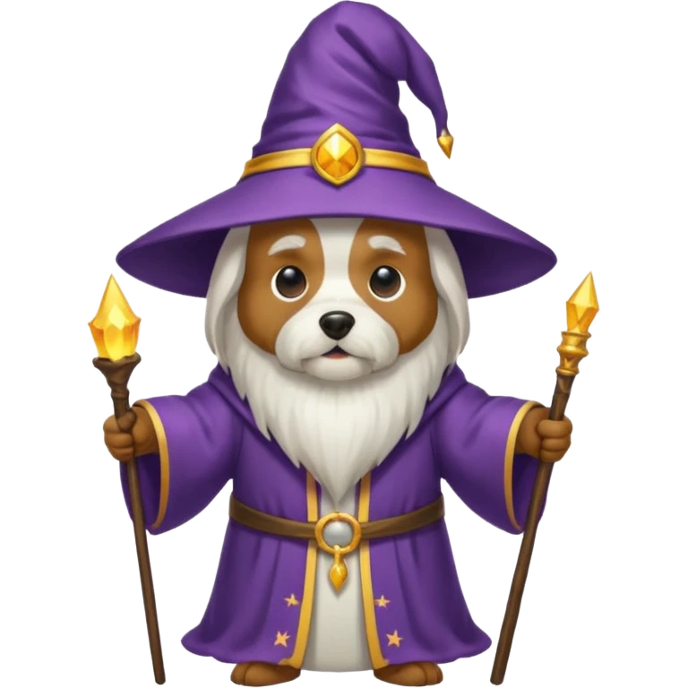 Dog wizard emoji