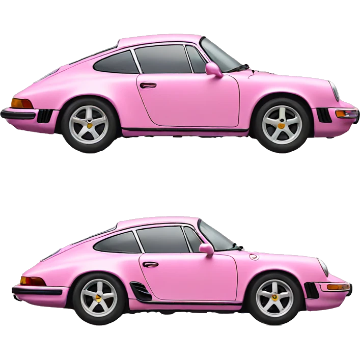 Pink Porsche  emoji