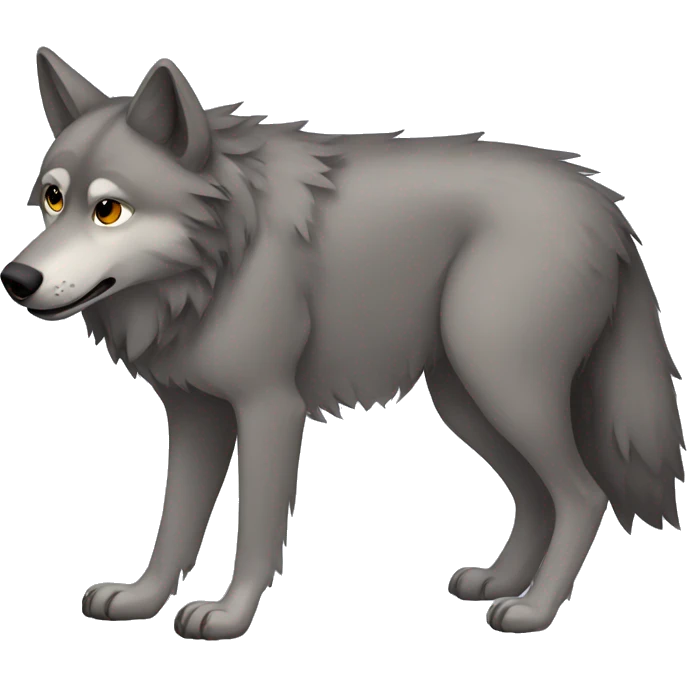 Pregnant wolf emoji