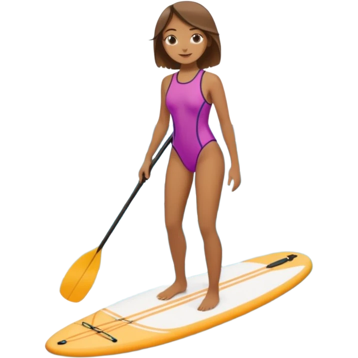 Paddleboarding girld emoji