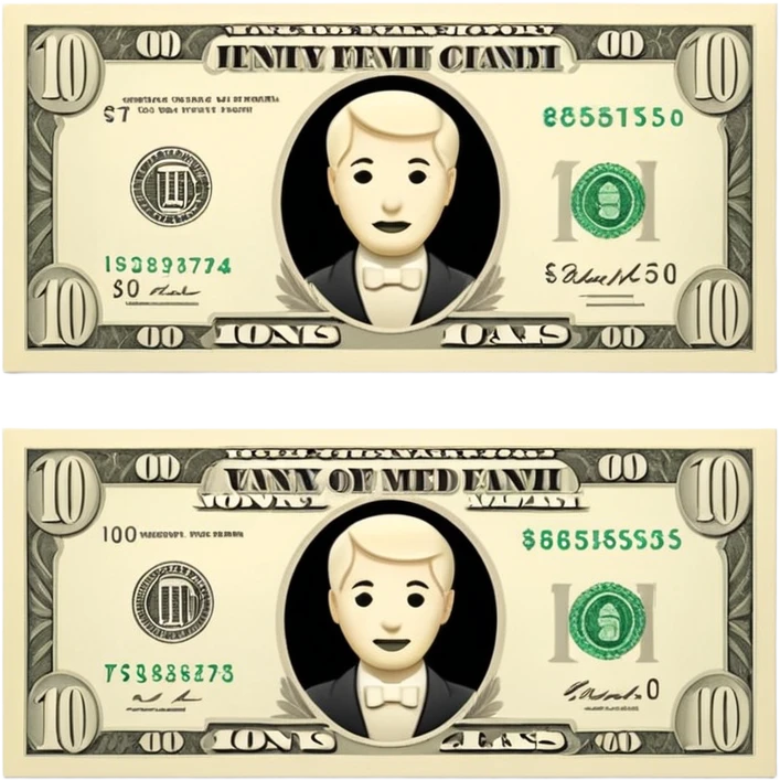 plain ivory money emoji