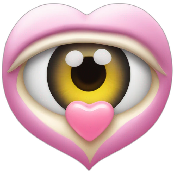 Heart with eye cream  emoji