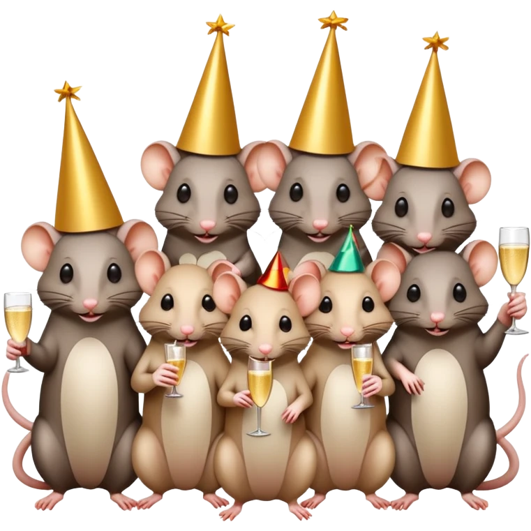 rat partying  emoji