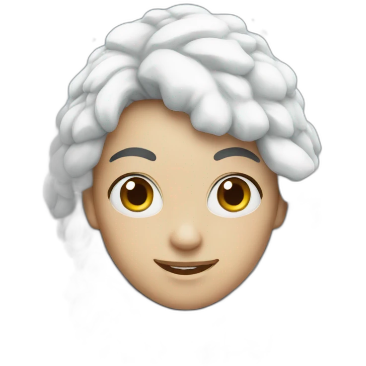 White snow emoji