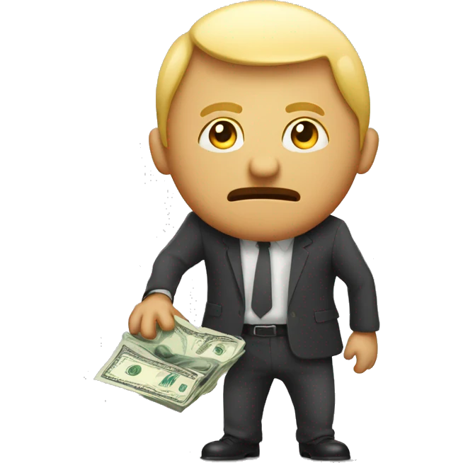 downward trend losing money emoji