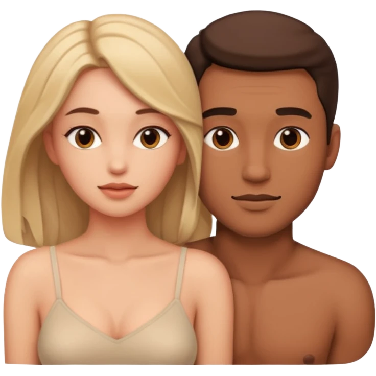 زن مرد لخت عاشق emoji